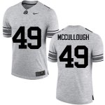 Men's Ohio State Buckeyes #49 Liam McCullough Gray Nike NCAA College Football Jersey Outlet LJD7644OT